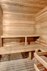 Gainsborough Commons sauna in the clubhouse