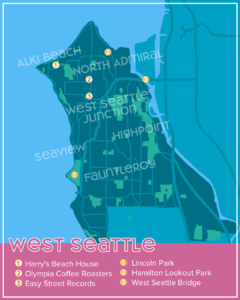 Team Diva map of West Seattle