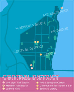 Team Diva - Map - Central Distict Seattle