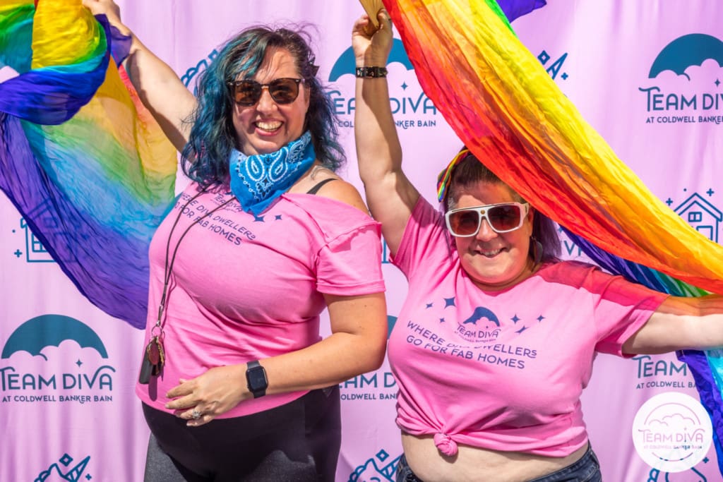 Divas Chavi and Kim at White Center Pride